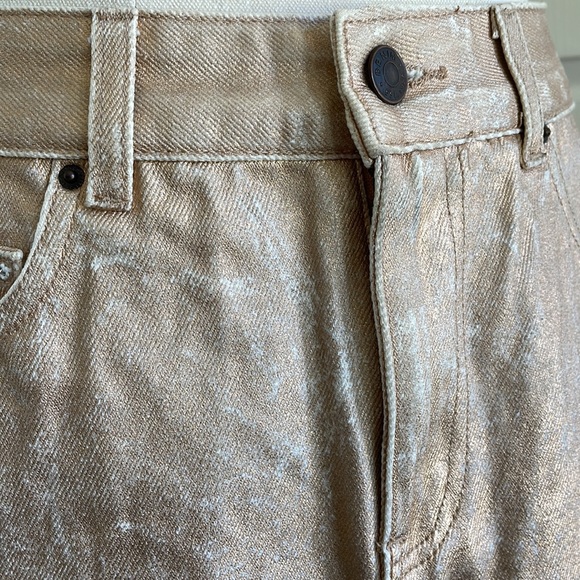 💛GLASSONS gold finish denim mini skirt - Picture 3 of 10